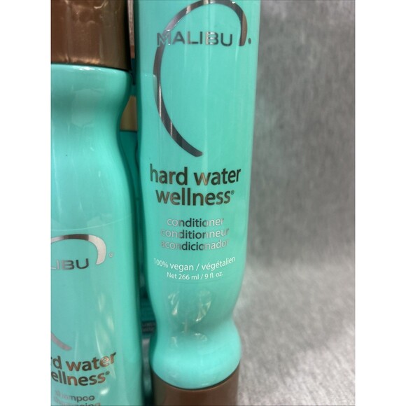 Malibu C Hard Water Wellness Kit,  Shampoo 9 oz, Conditioner 9 oz, 4 Wellness Pk - Picture 9 of 15